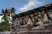 Candi Panataran - Main Temple. Winged lions and nagas on upper terrace. 